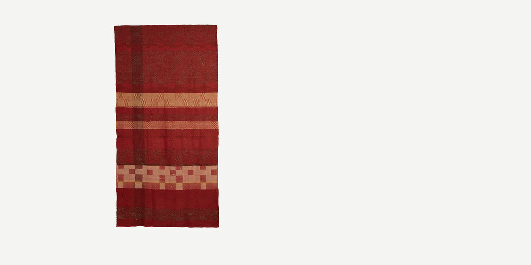 Hand Woven One-Off Throw in Sienna