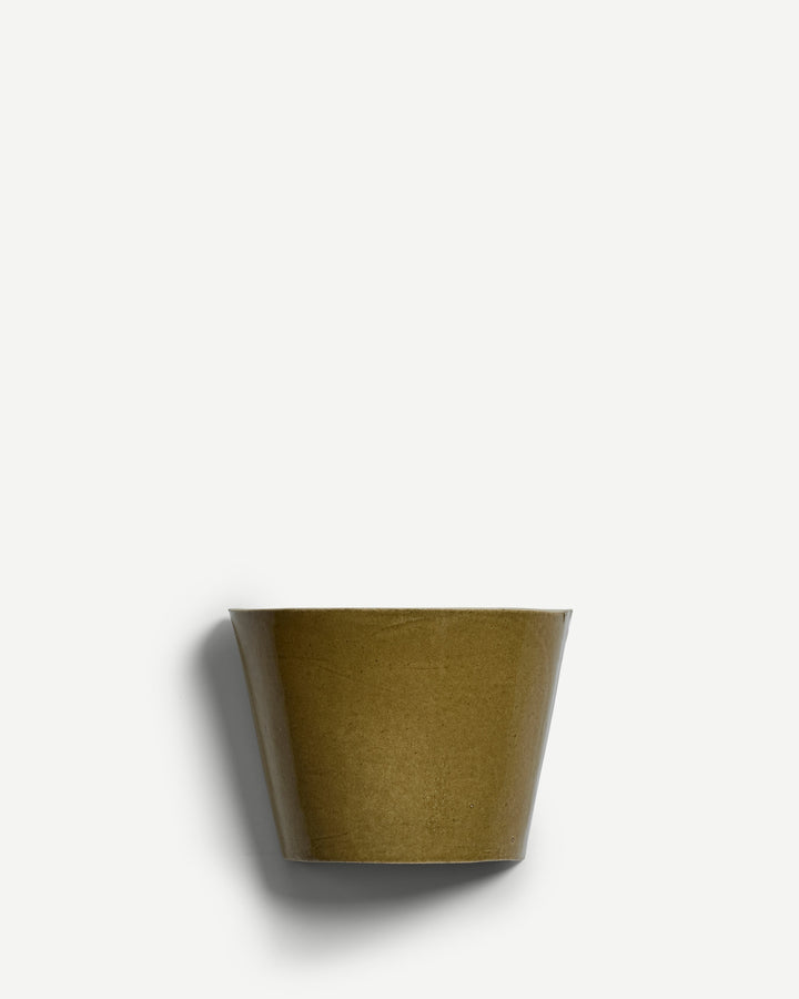 Round Sugar Cone Wall Light in Mustard