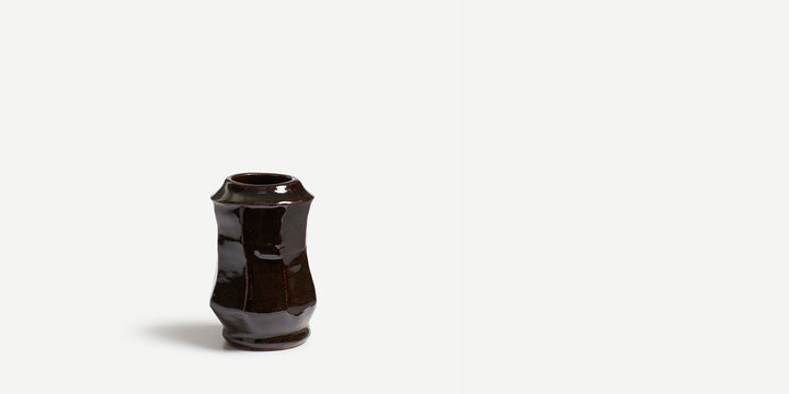 Short Bud Vases in Tenmoku, Cream or Rutile