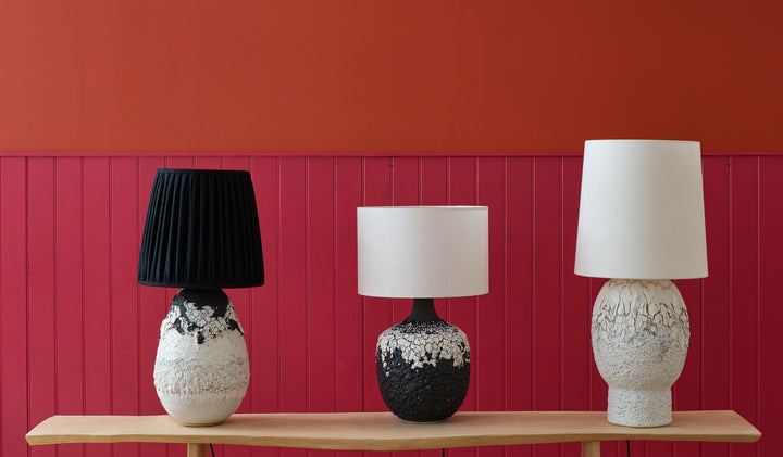 Black & White Volcanic Lamp