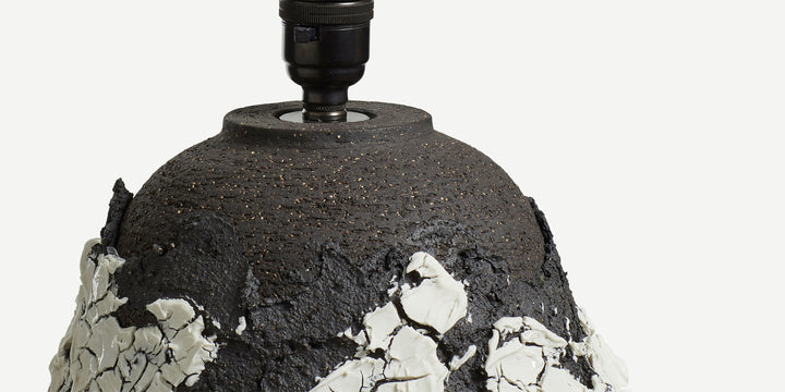 Black & White Volcanic Lamp