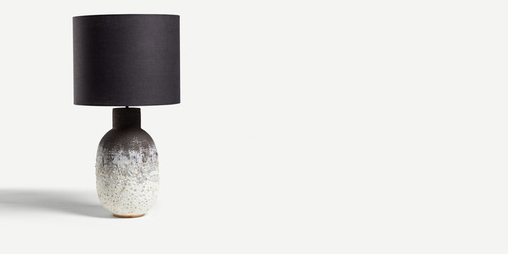 Black & White Lava Table Lamp (Tall)
