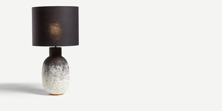 Black & White Lava Table Lamp (Tall)