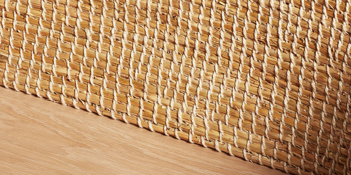 Brodgar Straw Back Bench (With Drawers)