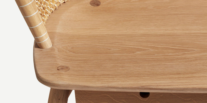 Brodgar Straw Back Bench (Without Drawers)