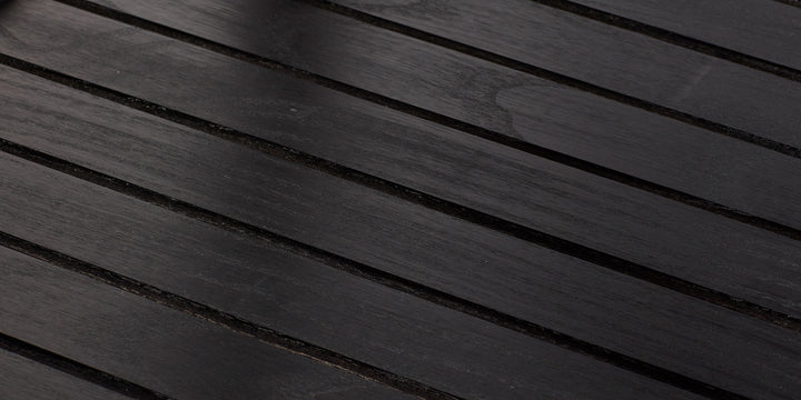 Stitched Side Table in Blackened Ash & Natural Cord