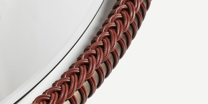 Ricasso Mirror in Cognac Loop I (Large)