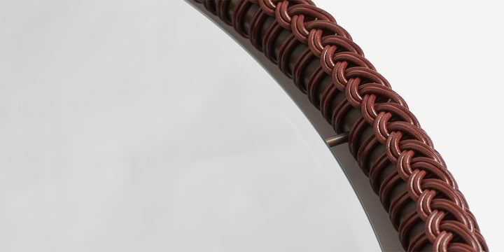 Ricasso Mirror in Cognac Loop I (Large)