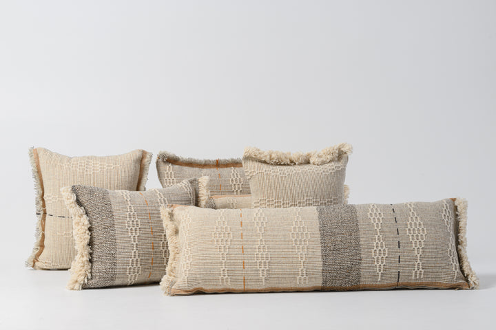 Melissanthi Cushion - Ecru Small Rectangular