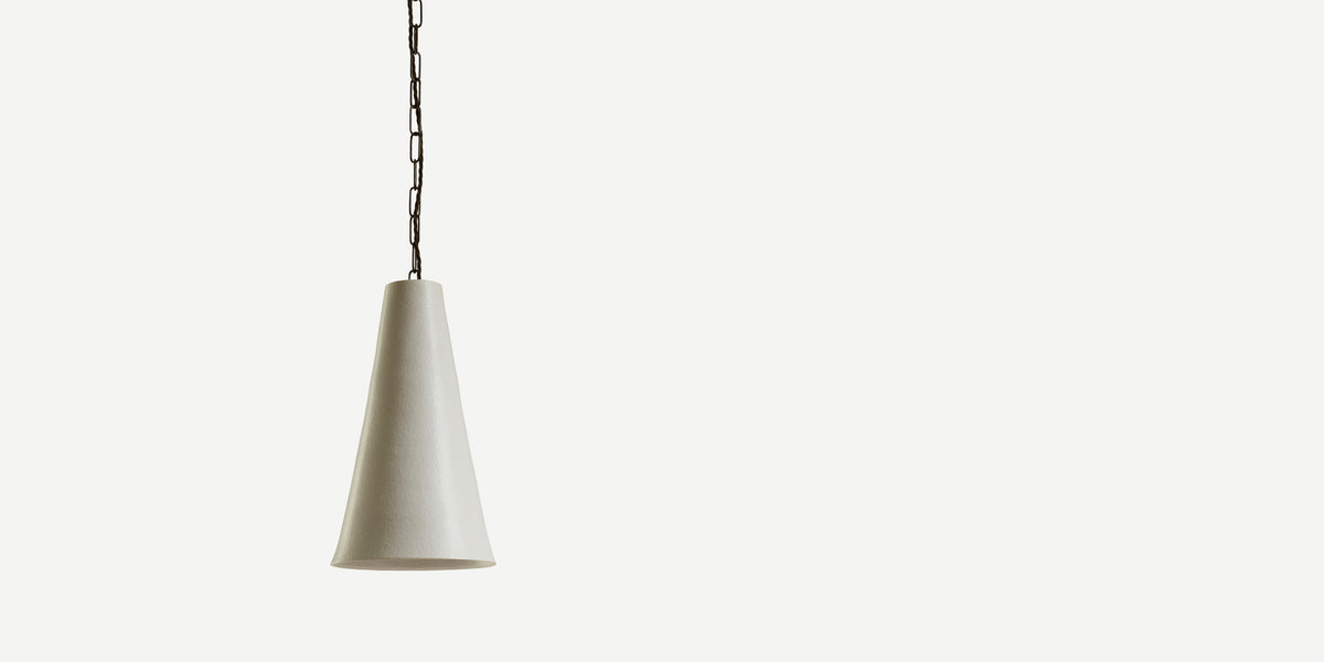 Sugar Cone Light in Matte White