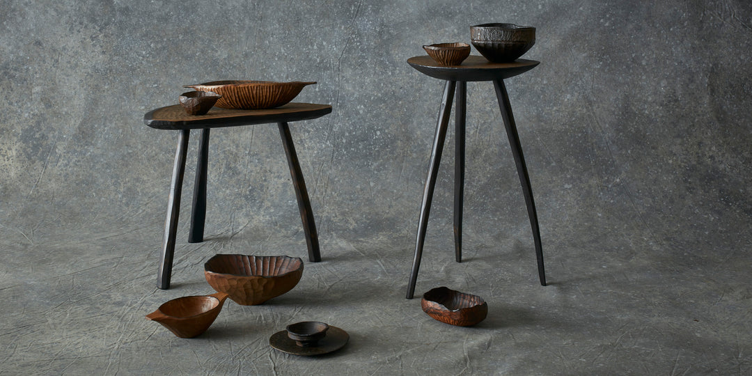 Elm, Hazel and Oak Stool