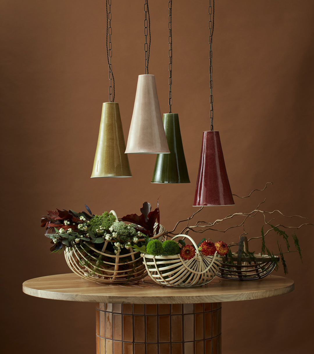 Sugar Cone Light in Mustard