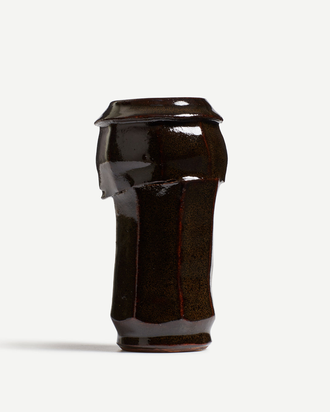 Medium Bud Vase in Tenmoku