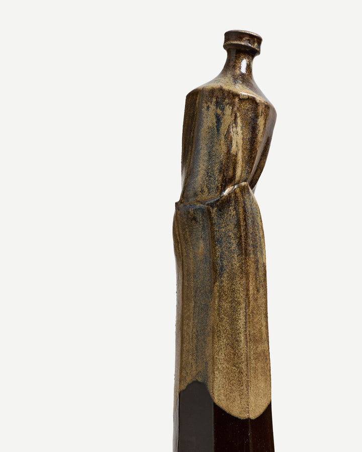 No. 1 Faceted and Altered Bottle Tenmoku/Rutile