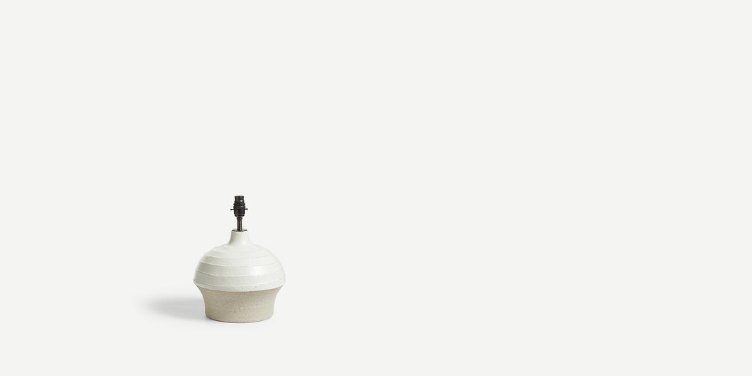 Cream & Stone Ganymede Table Lamp (Medium)