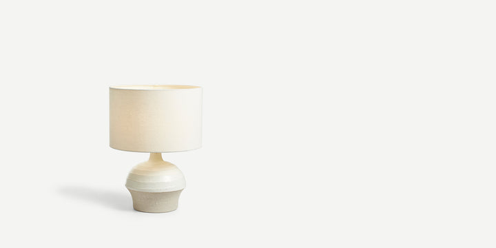 Cream & Stone Ganymede Table Lamp (Medium)