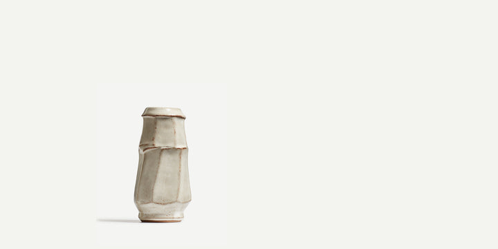 Tall Bud Vase in Cream