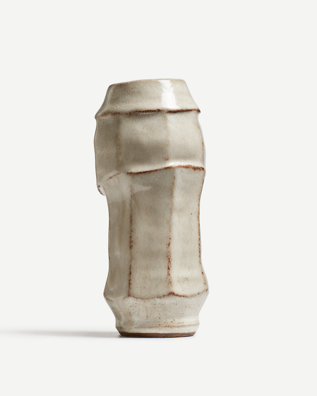 Tall Bud Vase in Cream