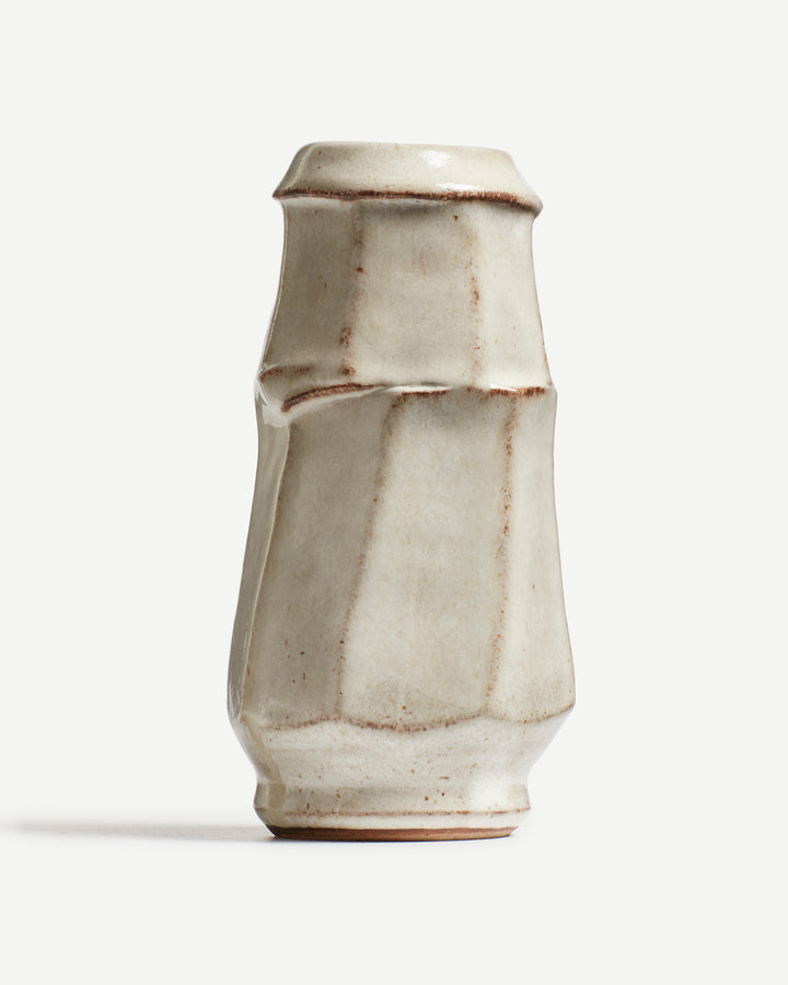 Tall Bud Vase in Cream