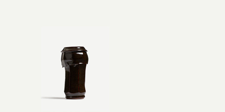 Medium Bud Vase in Tenmoku
