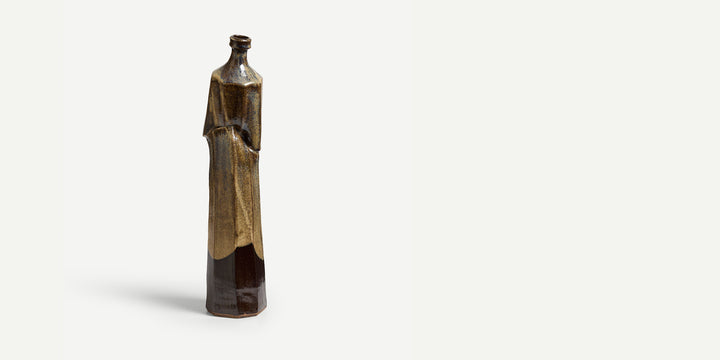 No. 1 Faceted and Altered Bottle Tenmoku/Rutile