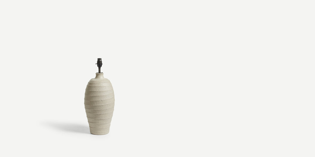 Callisto Table Lamp in Stone - Tall