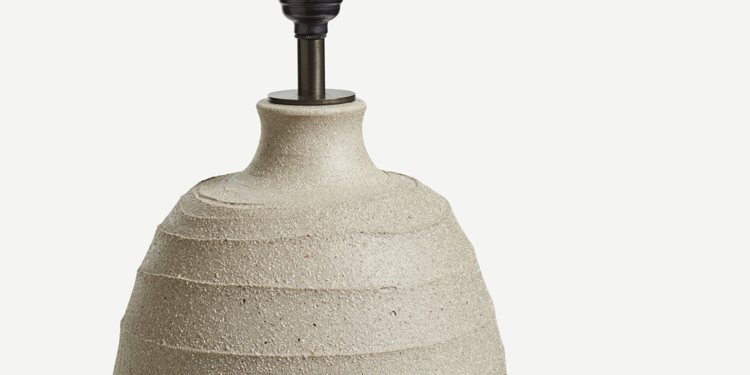 Callisto Table Lamp in Stone - Tall