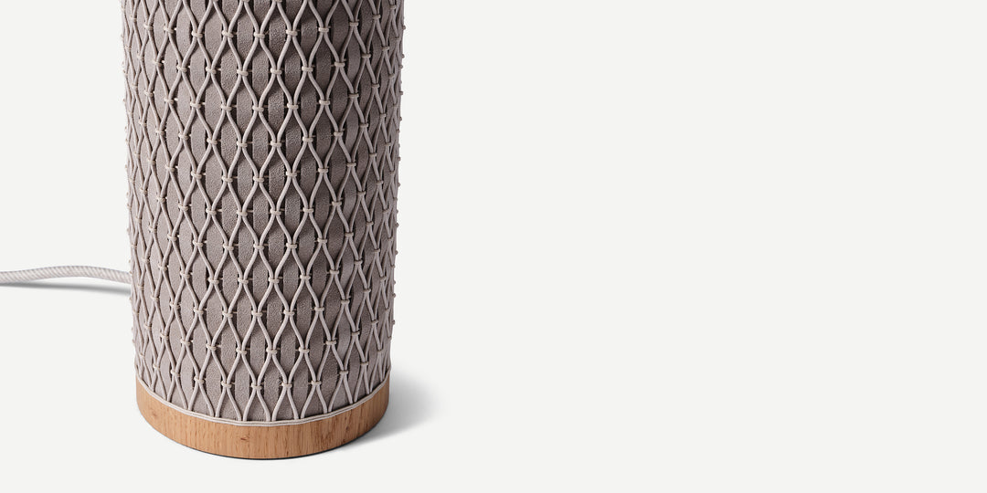 Tall Ricasso Barrel Table Lamp