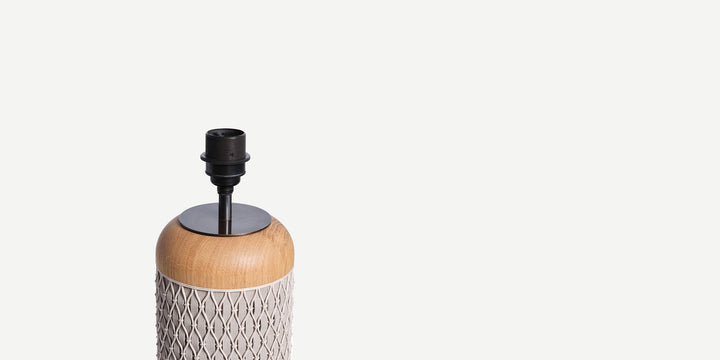 Tall Ricasso Barrel Table Lamp