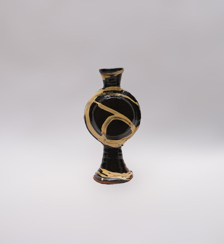 Double-sided Slipware Round Bottle