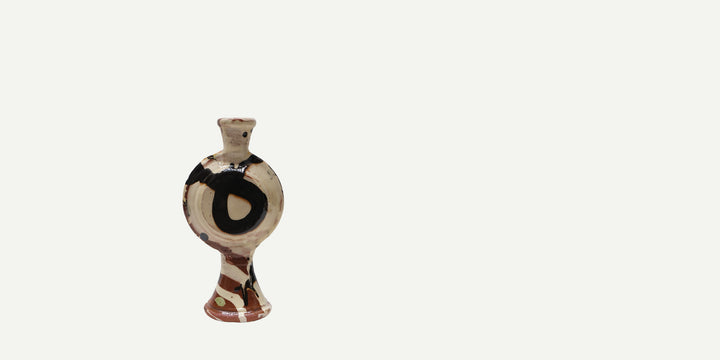 Double-sided Slipware Round Bottle (Small)