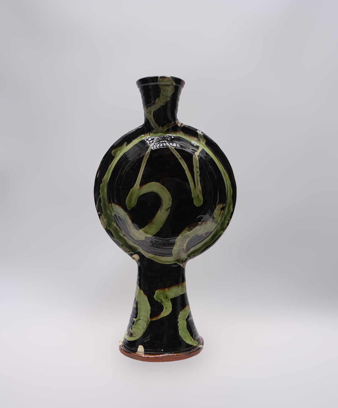 Double-sided Slipware Round Bottle (Medium)