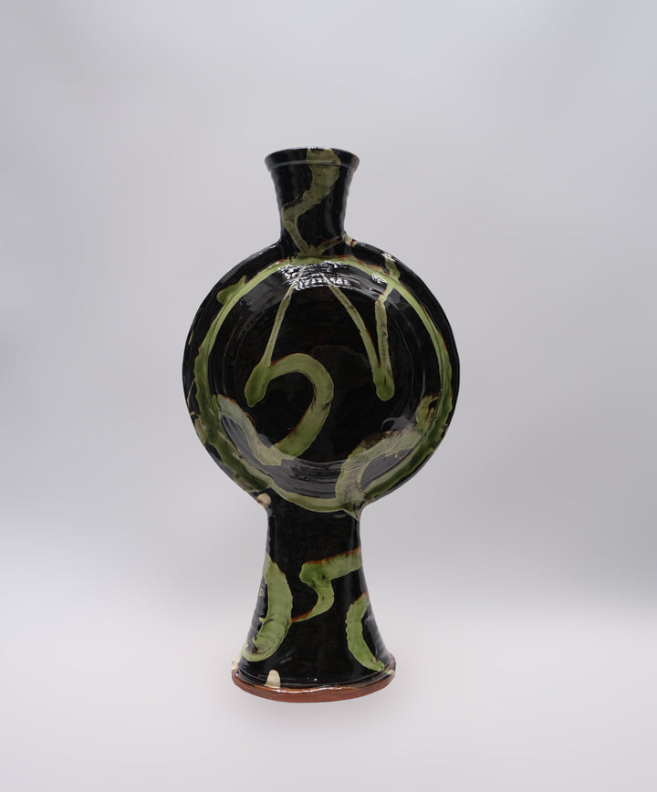 Double-sided Slipware Round Bottle (Medium)