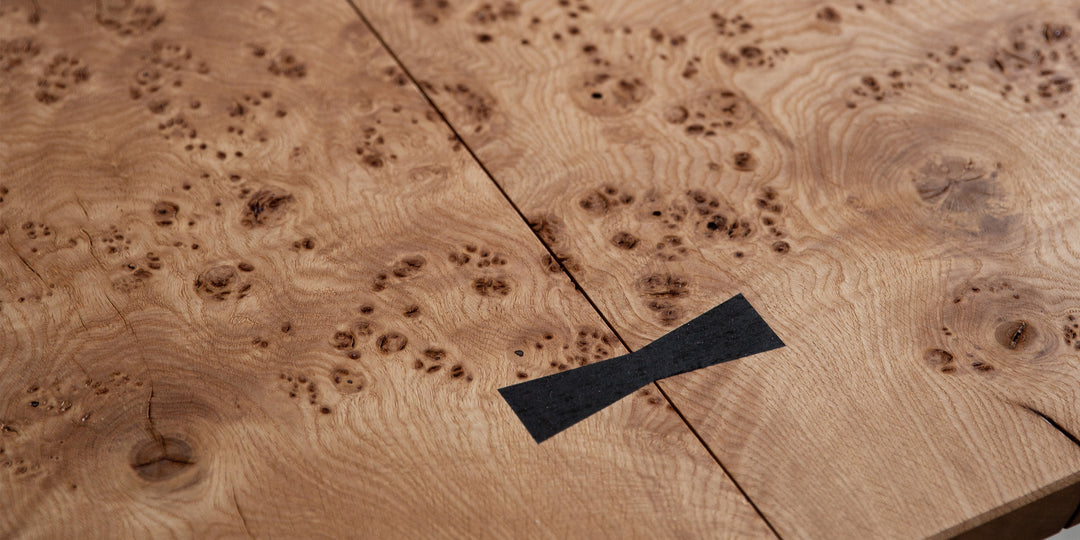 English Burr Oak Dining Table