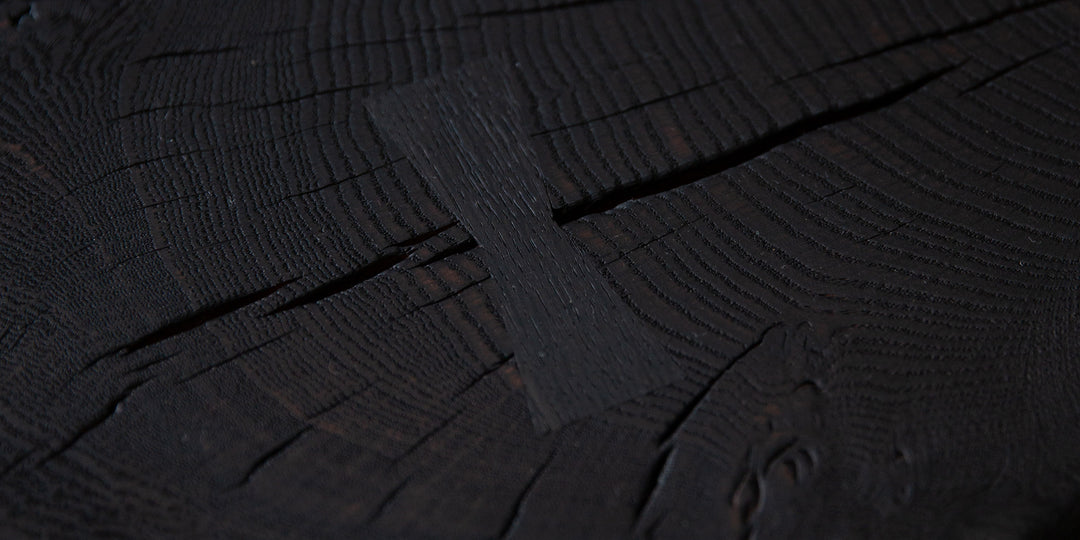 English Burr Oak Side Table