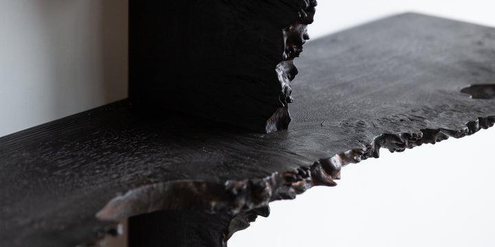 Sculptural English Burr Oak Wall Piece