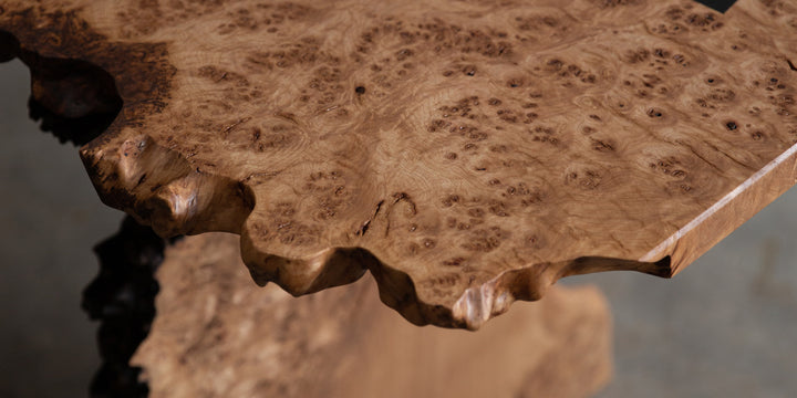 English Burr Oak Dining Table