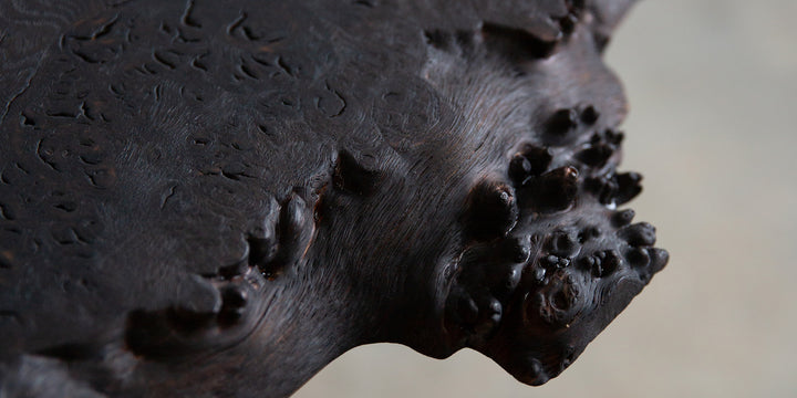 English Burr Oak Side Table