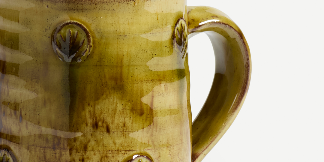 Green Slipware Mug