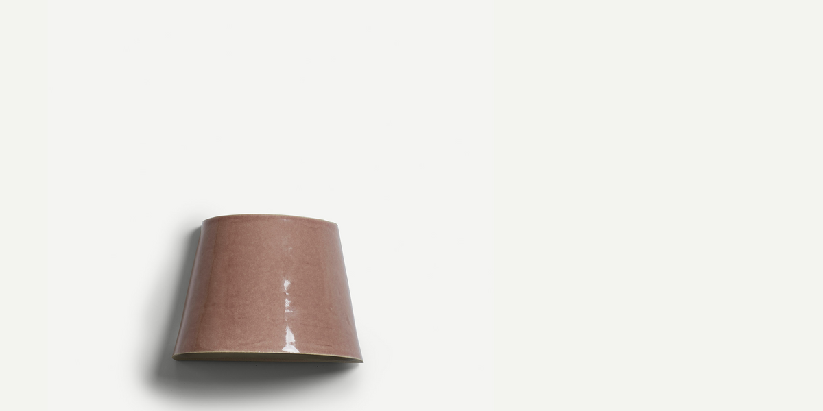 Round Sugar Cone Wall Light in Pink