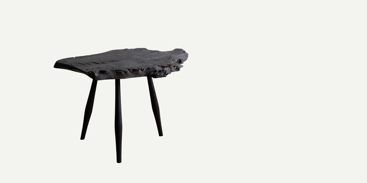 English Burr Oak Side Table