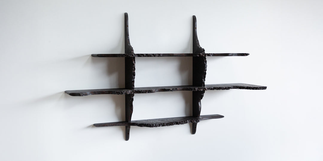 Sculptural English Burr Oak Wall Piece