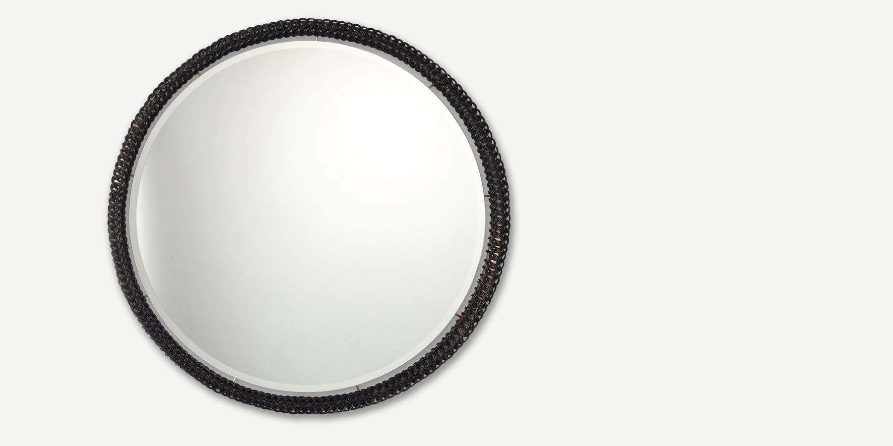 Ricasso Mirror in Black Loop II (Large) | Aimee Betts – The New Craftmaker