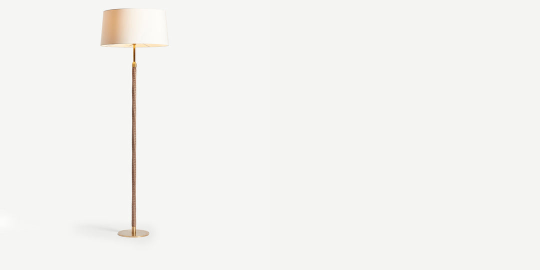 Ricasso Floor Lamp in Ecru