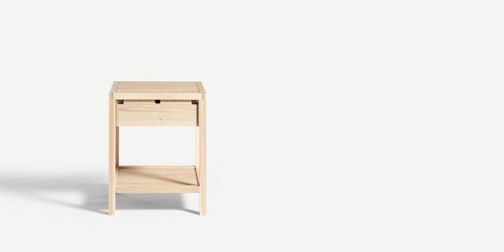 Stitched Side Table in Ash & Natural Cord