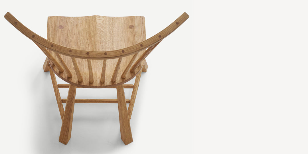 Spindle Back Occasional Chair in Natural Oak