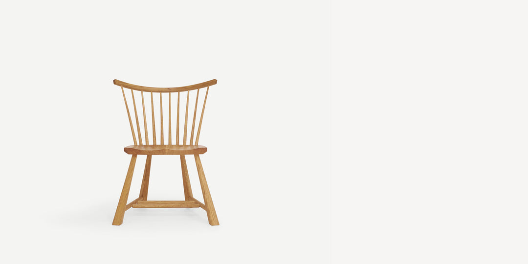 Spindle Back Occasional Chair in Natural Oak