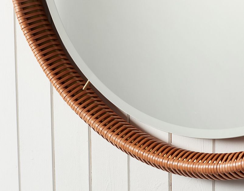 False Ricasso Ricasso Mirror in Tan Stripe (Small) | Aimee Betts – The New Craftmaker