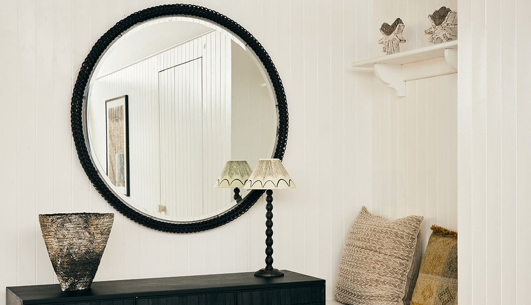 Ricasso Mirror in Black Loop II (Large)